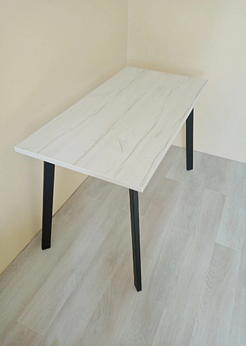 Стол Тринити Лофт 120 32 мм бетон / черный матовый фото покупателя 263