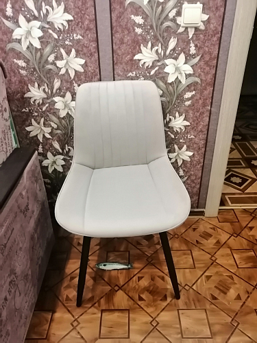 Стул на металлокаркасе Седа К латте / черный фото покупателя 131