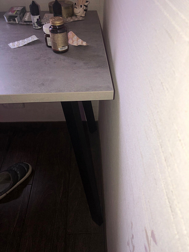 Стол Тринити Лофт 120 32 мм дуб галифакс табако / черный матовый фото покупателя 194