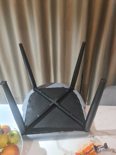 Стул на металлокаркасе Kora light purple / black фото покупателя 302