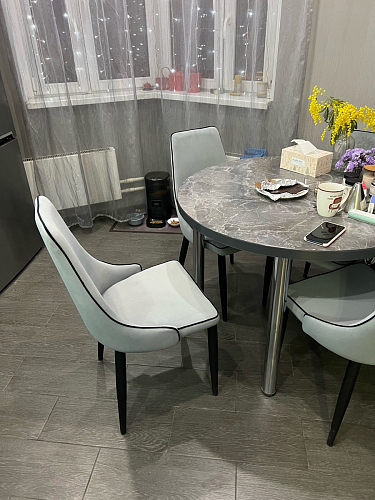 Стул на металлокаркасе Kora beige / black фото покупателя 222