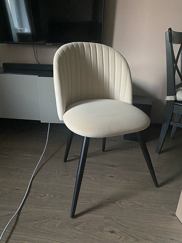 Стул на металлокаркасе Gabi 1 light purple / black / gold фото покупателя 292