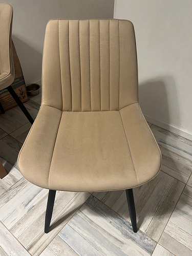 Стул на металлокаркасе Седа К латте / черный фото покупателя 249