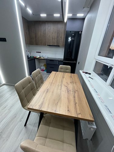 Стул на металлокаркасе Чилли К светло-серый велюр / черный каркас фото покупателя 911