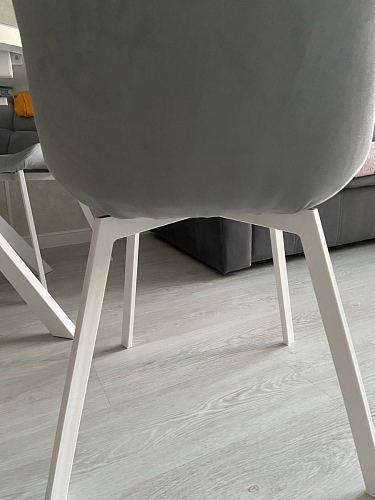 Стул на металлокаркасе Челси бежевый / белый каркас фото покупателя 157