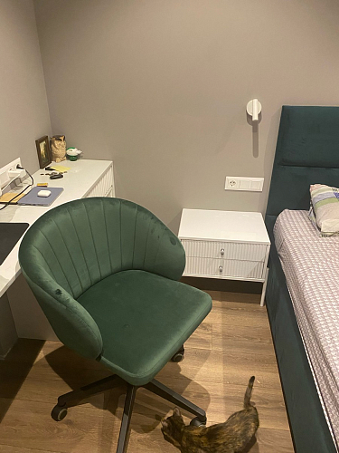 Компьютерное кресло Пард confetti silver серый / черный фото покупателя 149