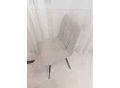 Стул на металлокаркасе Чилли синяя ткань / белый фото покупателя 339