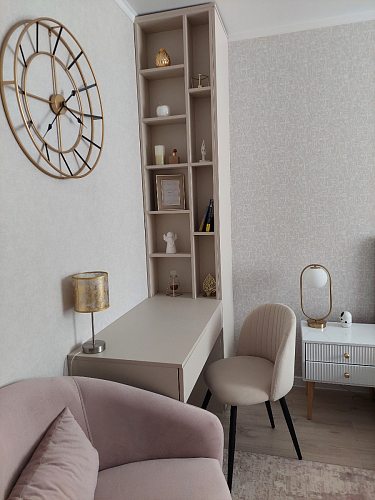 Стул на металлокаркасе Gabi dark beige / black / silver фото покупателя 657