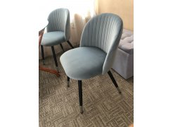 Стул на металлокаркасе Gabi 1 бежевый / черный с серебряными наконечниками фото покупателя 482