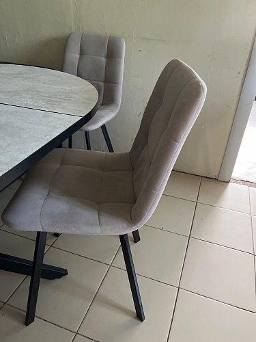 Комплект стульев Чилли 2 шт бежевый / черный фото покупателя 548