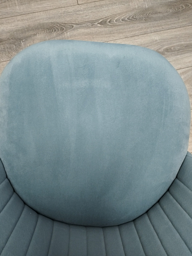 Стул на металлокаркасе Gabi 1 light blue / black / gold фото покупателя 768