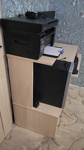 Компьютерный стол Джаз-24 левый дуб молочный фото покупателя 129