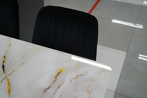 Стол на тумбе Бугун обсидиан / черный из шоурума 2