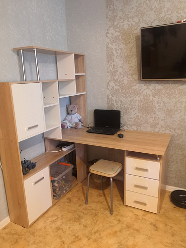 Компьютерный стол КС15 левый дуб сонома фото покупателя 24