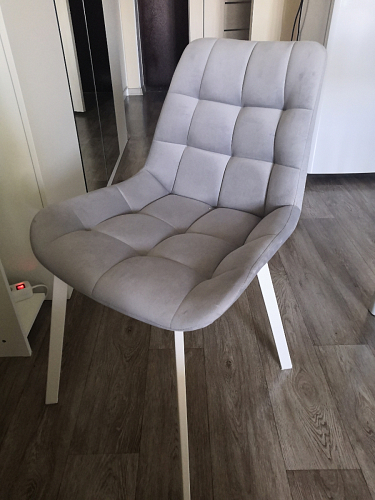 Стул на металлокаркасе Челси велюр коричневый / черный каркас фото покупателя 62