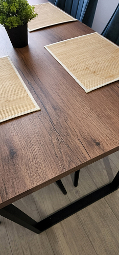 Деревянный стол Лота Лофт 120x75 дуб крафт табачный / черный матовый фото покупателя 434