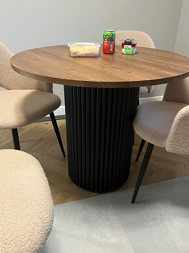 Стол Барел 100 черный / черный фото покупателя 26