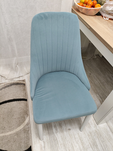 Стул на металлокаркасе Kora dark gray / black фото покупателя 416