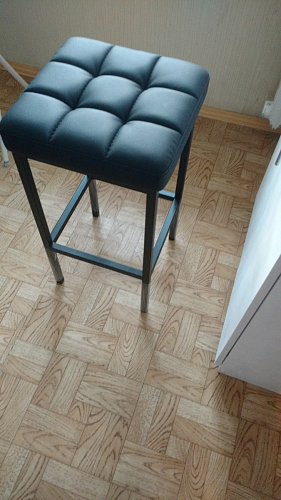 Барный стул Лофт ткань канди грей / черный матовый фото покупателя 117