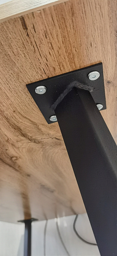 Стол Тринити Лофт 120 32 мм бетон / черный матовый фото покупателя 317