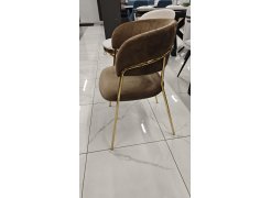 Стул на металлокаркасе Kamelia зеленый / золото из шоурума 4