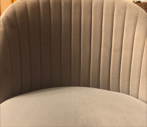 Стул на металлокаркасе Gabi dark beige / black / silver фото покупателя 180