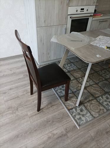 Стул деревянный Luiza dirty oak / dark brown фото покупателя 21