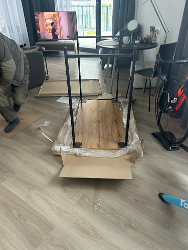 Барная стойка Дилан Лофт 120х50х90 бетон фото покупателя 88