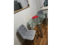 Стул на металлокаркасе Чилли светло-серый / черный фото покупателя 581