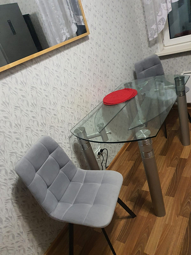 Стул на металлокаркасе Чилли К черный / зеленый фото покупателя 581