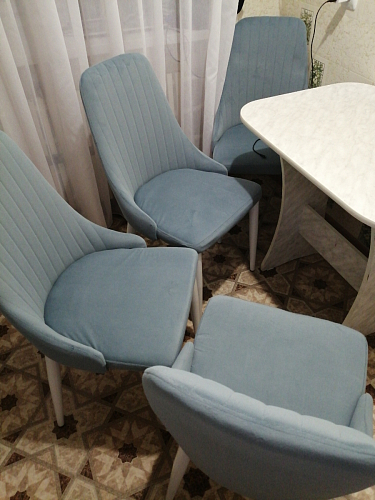 Стул на металлокаркасе Kora beige / black фото покупателя 159