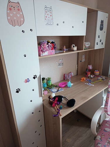 Компьютерный стол Комфорт 12.95 N дуб сонома / темно-серый фото покупателя 57