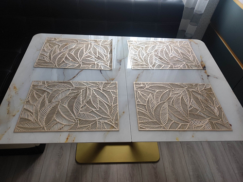 Стол на тумбе Бугун обсидиан / черный фото покупателя 32