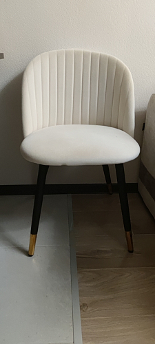 Стул на металлокаркасе Gabi 1 light purple / black / gold фото покупателя 184