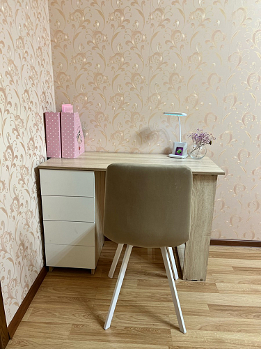 Стул на металлокаркасе Чилли К светло-серый велюр / черный каркас фото покупателя 956