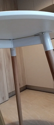 Стол Lorini 80 white / wood фото покупателя 8
