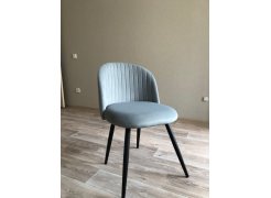 Стул на металлокаркасе Gabi 1 gray / black фото покупателя 278