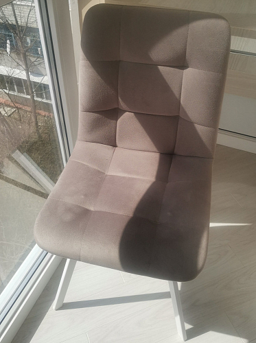 Стул на металлокаркасе Чилли К темно-серый (velutto 32) / черный фото покупателя 704