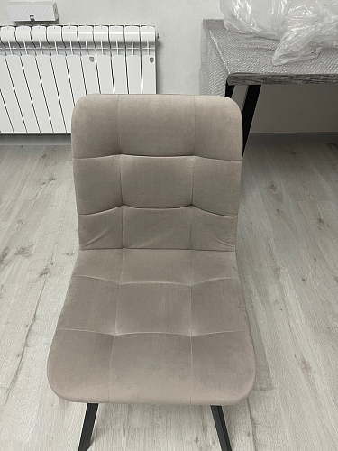 Стул на металлокаркасе Чилли К черный / зеленый фото покупателя 500