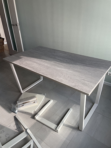 Деревянный стол Лота Лофт 140х80 дуб крафт табачный / черный матовый фото покупателя 1011