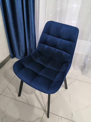 Стул на металлокаркасе Челси бежевый / черный фото покупателя 151