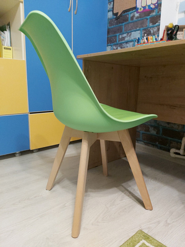 Деревянный стул Bonuss green / grey фото покупателя 92