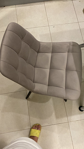 Стул на металлокаркасе Челси бежевый / черный фото покупателя 25