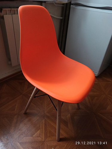 Пластиковый стул Eames PC-015 желтый фото покупателя 102