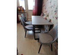 Стол Лота Лофт 120 25 мм сабия / черный матовый фото покупателя 300