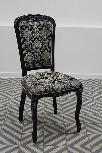 Деревянный стул Клето патина золото / ромб из шоурума 6