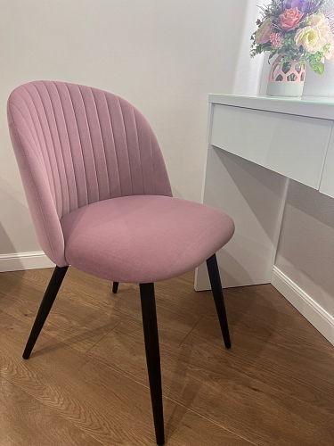 Стул на металлокаркасе Gabi 1 light purple / black фото покупателя 944