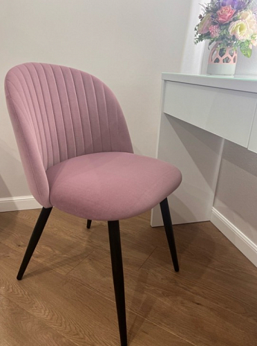 Стул на металлокаркасе Gabi latte / gold / black фото покупателя 6