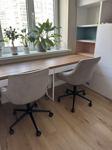 Компьютерное кресло Dublin/Дублин хром / вельвет серый фото покупателя 18