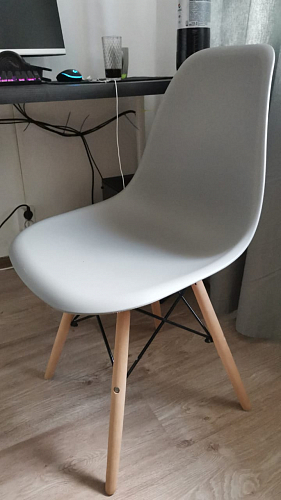 Пластиковый стул Eames PC-015 желтый фото покупателя 486
